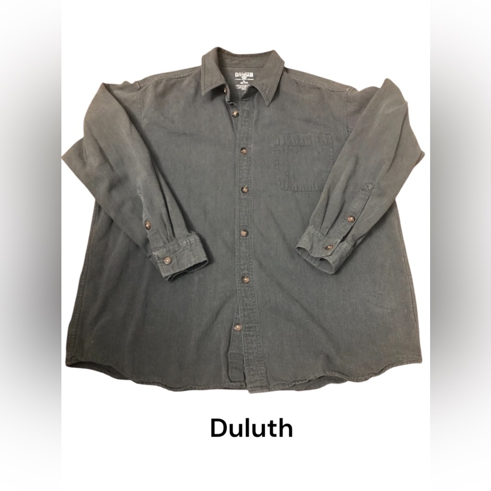 Duluth Trading 100% Cotton Long Sleeve Shirt Mens XL